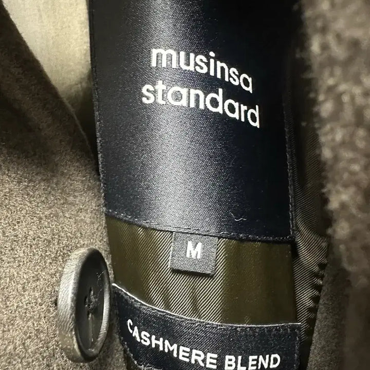[BUNJANG] Musinsa Standard Cashmere Blend Daddy Shoulder Single Long Coat / 무탠다드 캐시미어 블렌드 대디 숄더 싱글 롱 코트