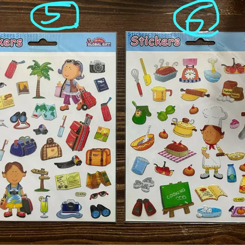 [BUNJANG] Y2K Stationery Stickers / 고전 문구 스티커 y2k, 편지지, 다꾸 스티커