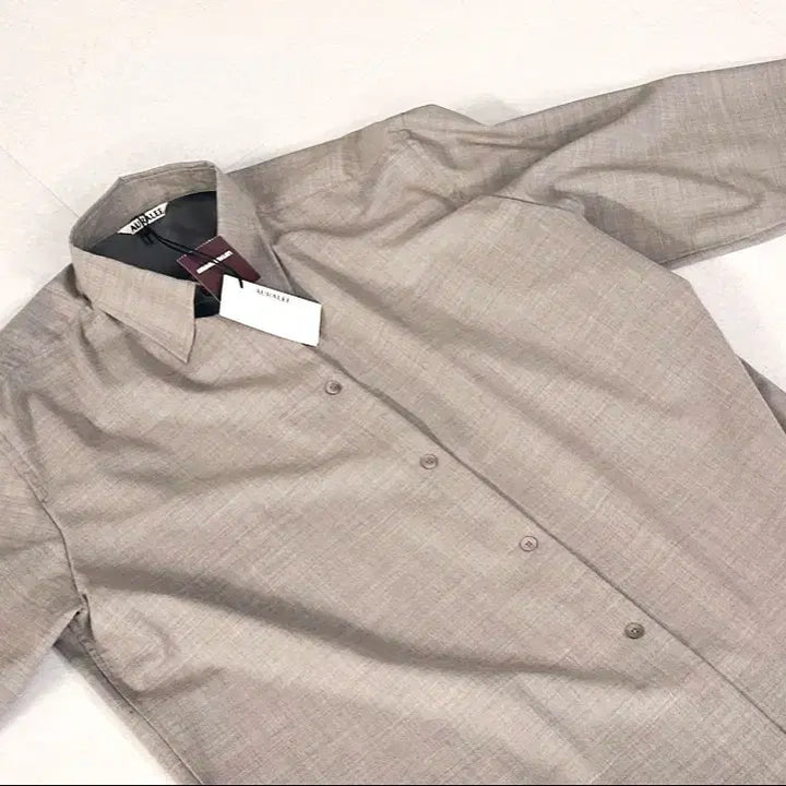[BUNJANG] AURALEE Super Fine Tropical Wool Shirt - Light Brown (Size 5) / 25SS 오라리 슈퍼 파인 트로피컬 울 셔츠 라이트브라운 5