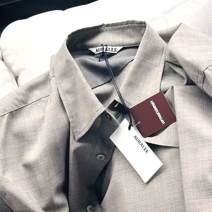 [BUNJANG] AURALEE Super Fine Tropical Wool Shirt - Light Brown (Size 5) / 25SS 오라리 슈퍼 파인 트로피컬 울 셔츠 라이트브라운 5