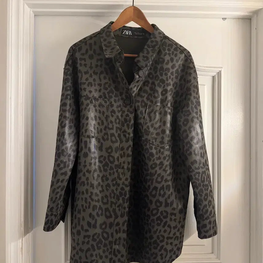 [BUNJANG] Zara Leopard Print Shirt Jacket / zara 자라 레오파드 셔츠 자켓