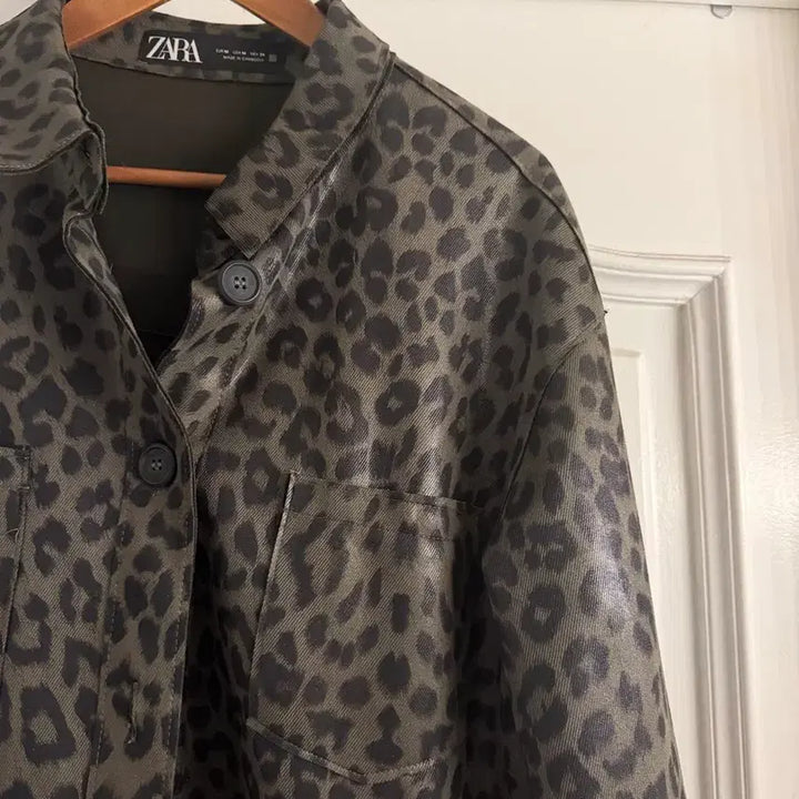 [BUNJANG] Zara Leopard Print Shirt Jacket / zara 자라 레오파드 셔츠 자켓