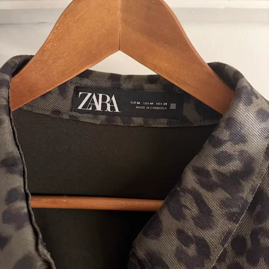 [BUNJANG] Zara Leopard Print Shirt Jacket / zara 자라 레오파드 셔츠 자켓