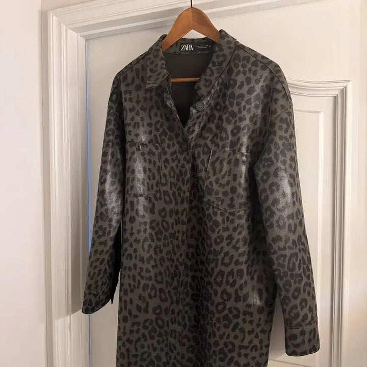 [BUNJANG] Zara Leopard Print Shirt Jacket / zara 자라 레오파드 셔츠 자켓