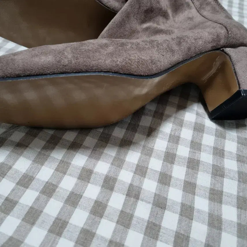 [BUNJANG] MOJO Suede Ankle Boots Brown 235mm / MOJO  미착용 스웨이드 앵클 부츠 브라운235