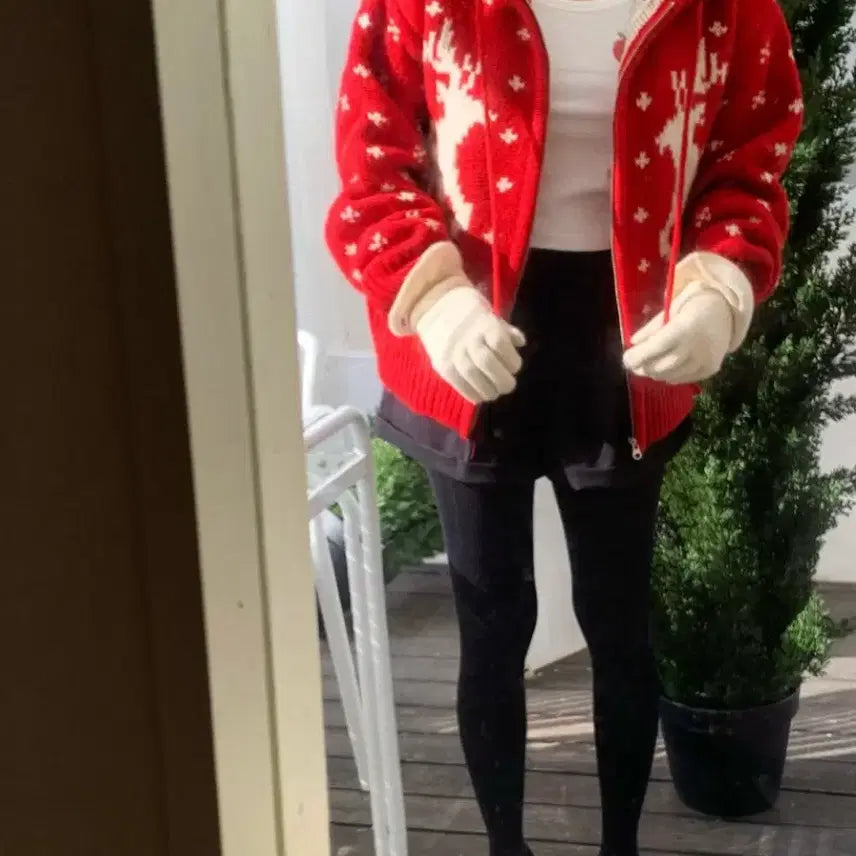 [BUNJANG] Amiement Dear Hoodie Zip-up / 새제품 아미먼트 디어 후드집업 노르딕