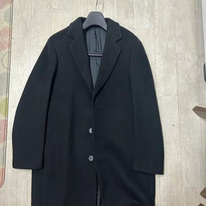 [BUNJANG] First Floor Easy Coat Black 48 / 퍼스트플로어 이지코트 블랙 48사이즈