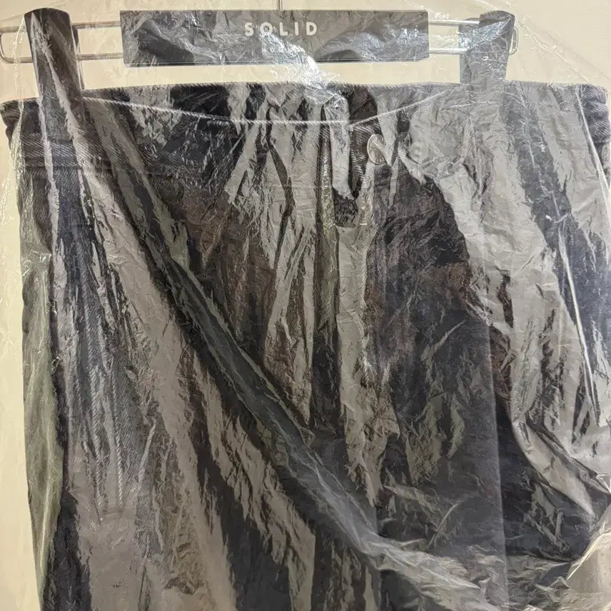 [BUNJANG] Solid Homme 24FW Side Folding Denim Pants / 솔리드옴므 24FW 사이드 폴딩 데님 팬츠 블랙 46