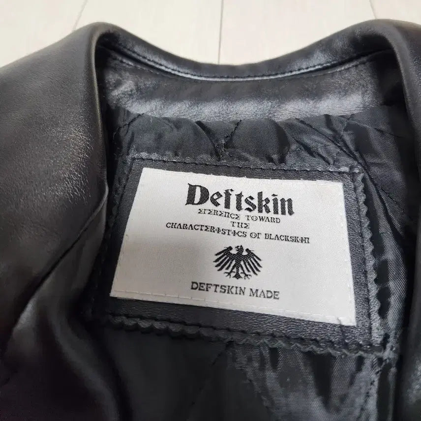 [BUNJANG] Deftskin Leather Rider Jacket / Deftskin 가죽 라이더 자켓L95