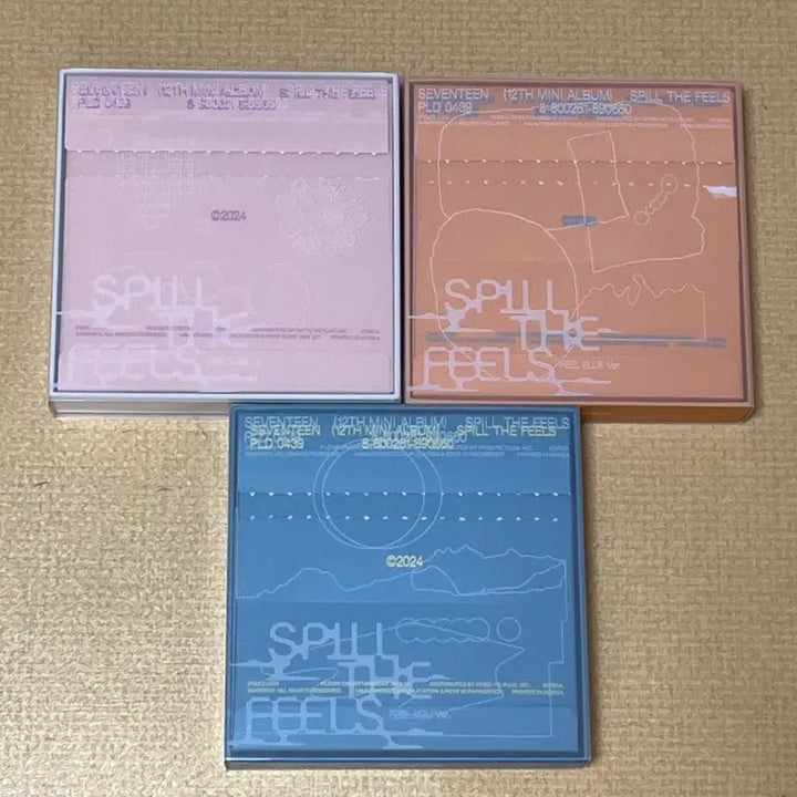 [BUNJANG] SEVENTEEN SPILL THE FEELS Album Bundle Set / 세븐틴 앨범 미니 12집 SPILL THE FEELS 3종세트