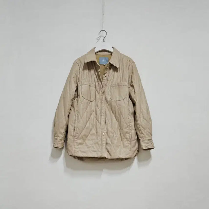 [BUNJANG] Faux Leather Padded Jumper / 인조가죽 패딩점퍼