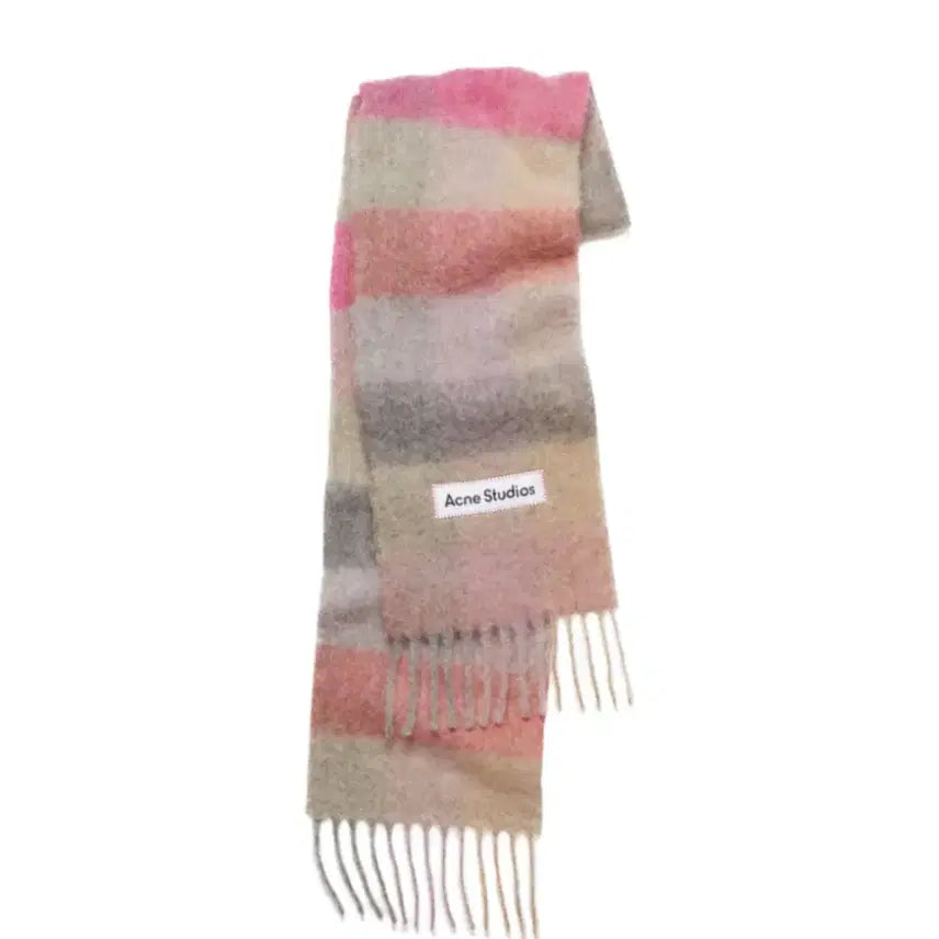 [BUNJANG] Acne Studios Mohair Check Scarf, Fuchsia Lilac / 아크네 스튜디오 모헤어 체크 머플러 푸시아 라일락 핑크 팝니다