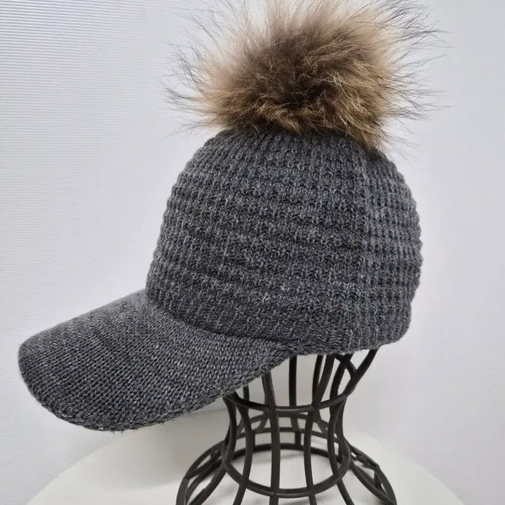 [BUNJANG] Fox Fur Knit Cap / 폭스퍼 니트모자