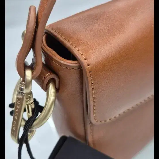 [BUNJANG] Lancaster New Genuine Cowhide Leather Shoulder Bag Brown / [새상품] 랜캐스터 정품 소가죽 숄더백 / 브라운