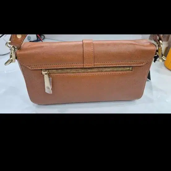 [BUNJANG] Lancaster New Genuine Cowhide Leather Shoulder Bag Brown / [새상품] 랜캐스터 정품 소가죽 숄더백 / 브라운