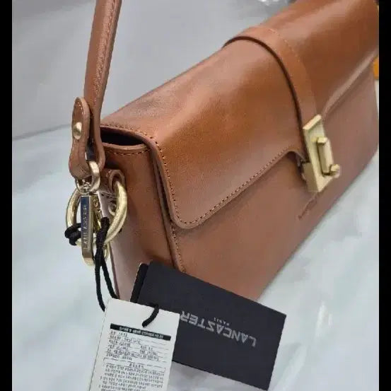 [BUNJANG] Lancaster New Genuine Cowhide Leather Shoulder Bag Brown / [새상품] 랜캐스터 정품 소가죽 숄더백 / 브라운