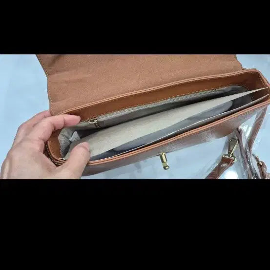 [BUNJANG] Lancaster New Genuine Cowhide Leather Shoulder Bag Brown / [새상품] 랜캐스터 정품 소가죽 숄더백 / 브라운