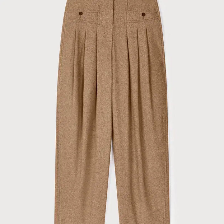 [BUNJANG] Ethos Rounded Tuck Pants Beige (Size S) / 에토스 rounded tuck pants 베이지s