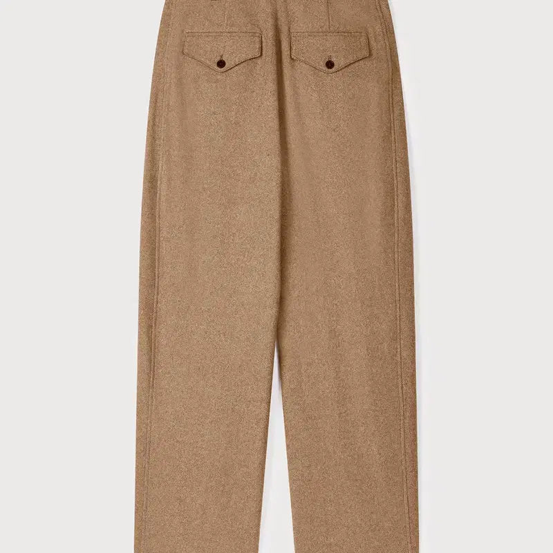 [BUNJANG] Ethos Rounded Tuck Pants Beige (Size S) / 에토스 rounded tuck pants 베이지s