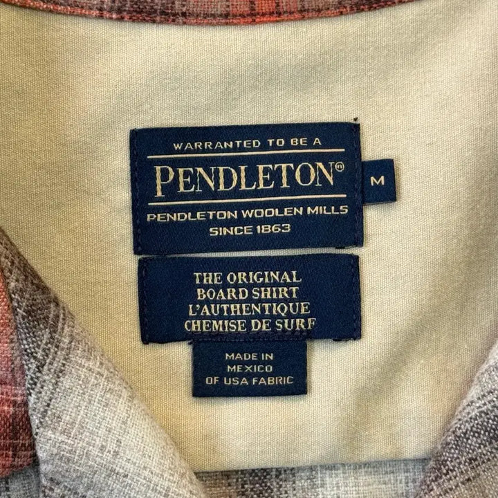 [BUNJANG] Pendleton Brown Wool Check Shirt M / 펜들턴 브라운 울 체크셔츠 M