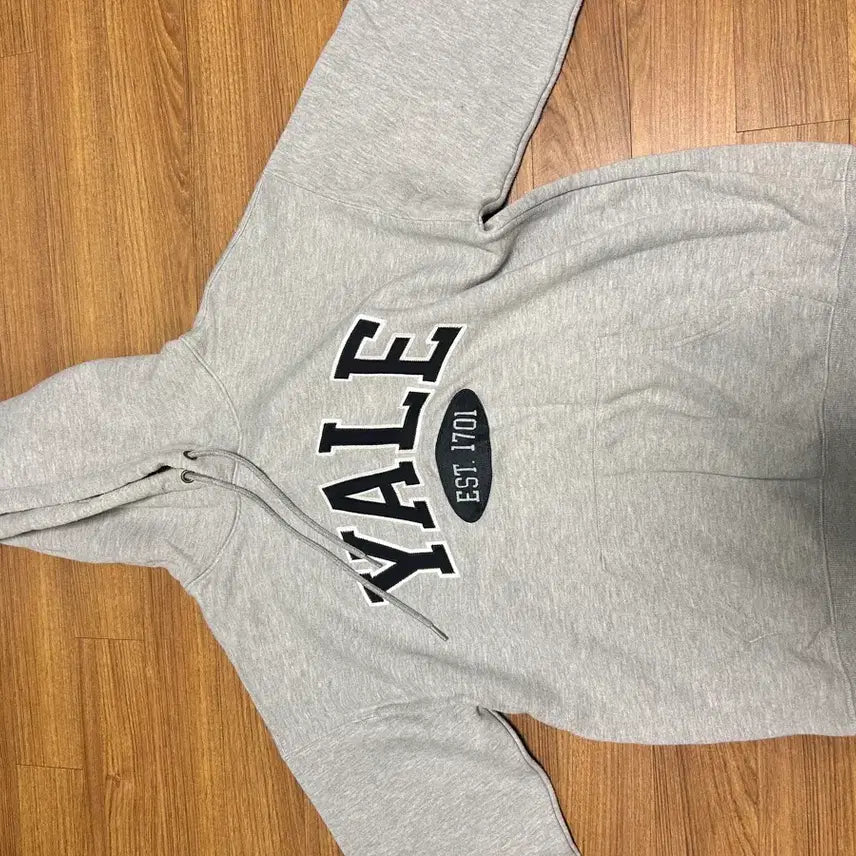 [BUNJANG] Yale Two-Tone Arch Hoodie Gray M / 예일 투톤아치 후드_그레이 m