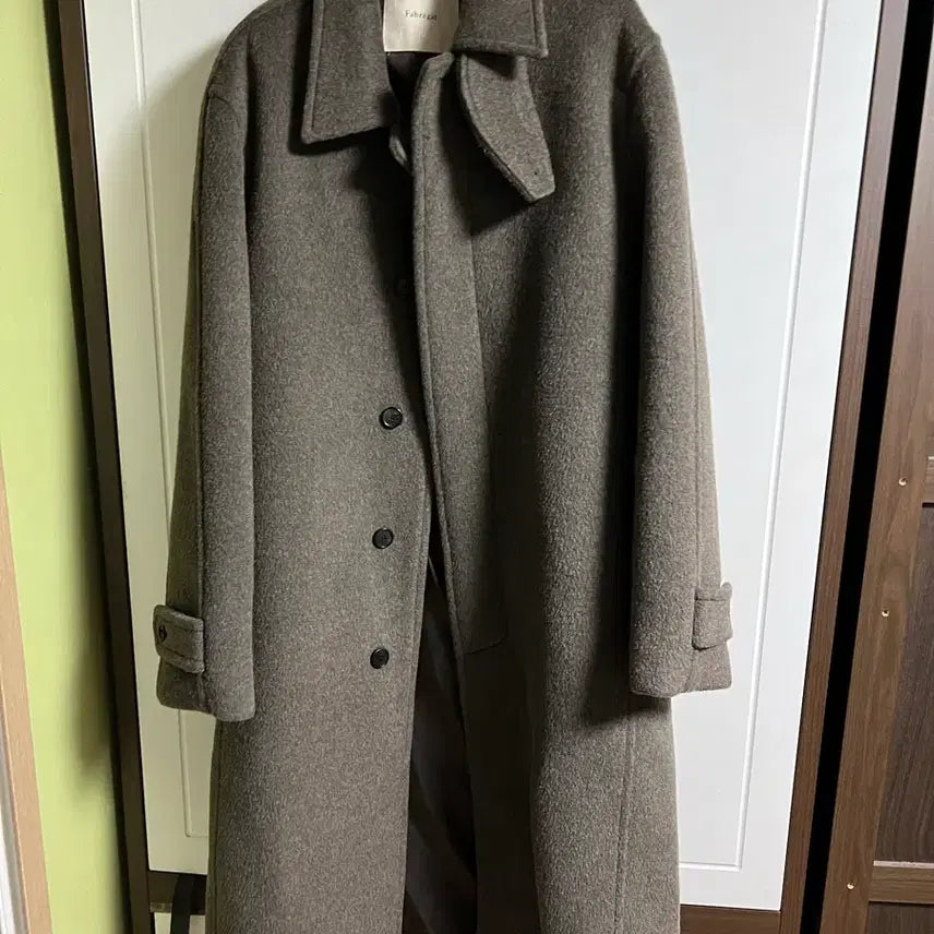 [BUNJANG] Fabregas Alpaca Balmacaan Long Coat / 파브레가 알파카 발마칸 롱 코트