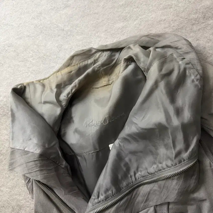 [BUNJANG] Rick Owens Kangaroo Leather Drape High Neck Jacket / 10AW 릭오웬스 캥거루 드레이프 하이넥 자켓