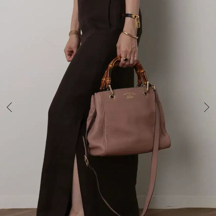 [BUNJANG] Gucci Bamboo Shopper Satchel Bag / 구찌 카프스킨 밤부 뱀부 쇼퍼 사첼 백