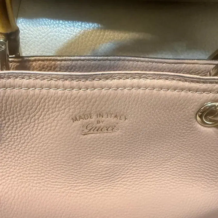 [BUNJANG] Gucci Bamboo Shopper Satchel Bag / 구찌 카프스킨 밤부 뱀부 쇼퍼 사첼 백