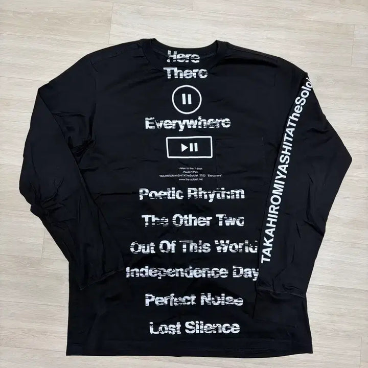 [SOLD OUT] [50] 솔로이스트 에브리웨어 롱슬리브 티셔츠