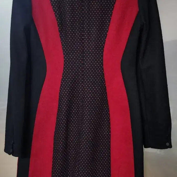 [BUNJANG] Vesse Red Color Block Dress / VESSE 레드 배색 원피스 예쎄 배색 원피스 H라인 원피스