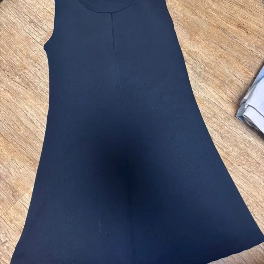 [BUNJANG] Black A-Line Mini Dress / 블랙 민소매 A라인 미니 원피스 4455사이즈 여름치마 하객룩 플레어치마