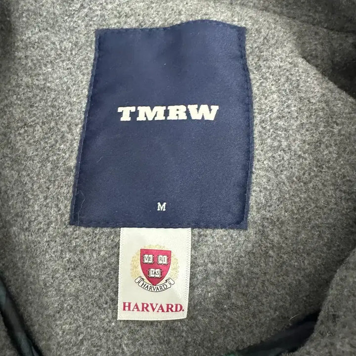 [BUNJANG] Harvard Button Long Coat Gray / [M/100~110] 하버드 떡볶이 버튼 롱코트 그레이