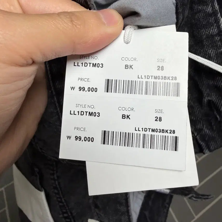 [BUNJANG] LAB101 Black Washed Denim Pants / (28)LAB101 블랙 워싱 데님 팬츠