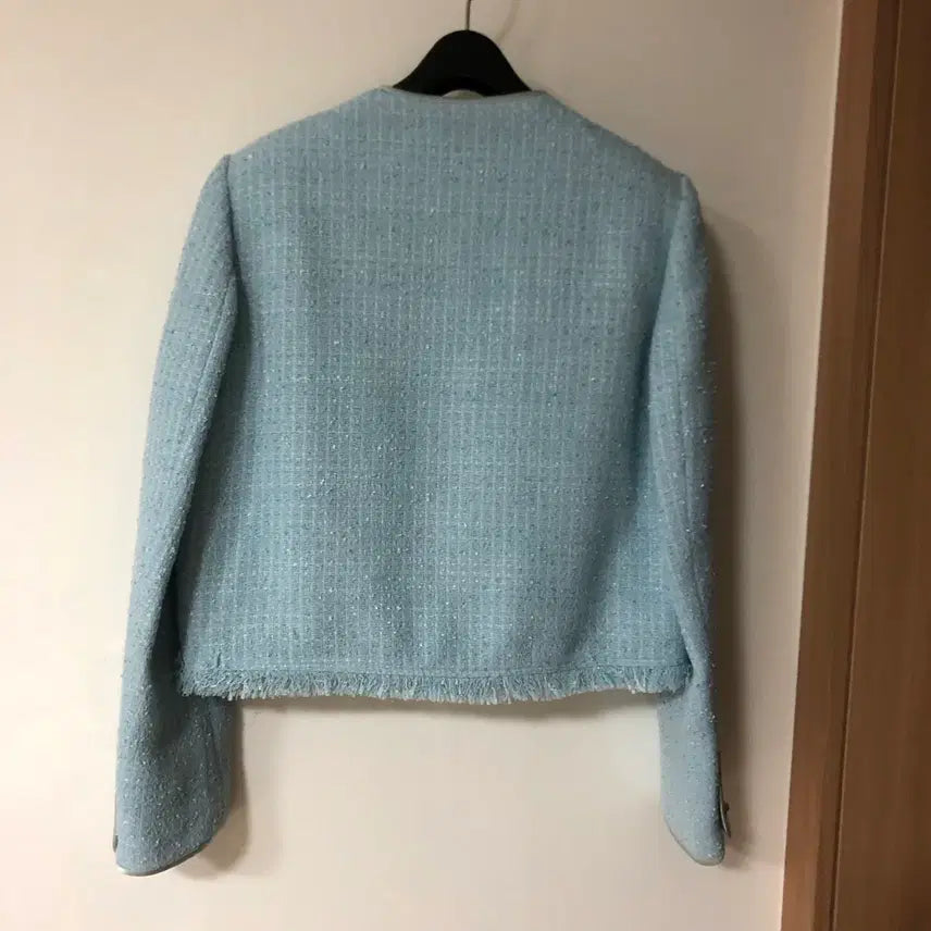 [BUNJANG] Orr 21 Satin Lining Tweed Jacket / Orr 오르 21년 새틴 라이닝 트위드 자켓 민트 하객룩 결혼식