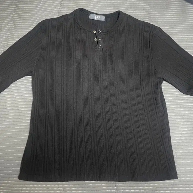 [BUNJANG] Unbranded Ribbed Crop Knit Long Sleeve Top / [새상품] 골지 크롭 니트 긴팔티