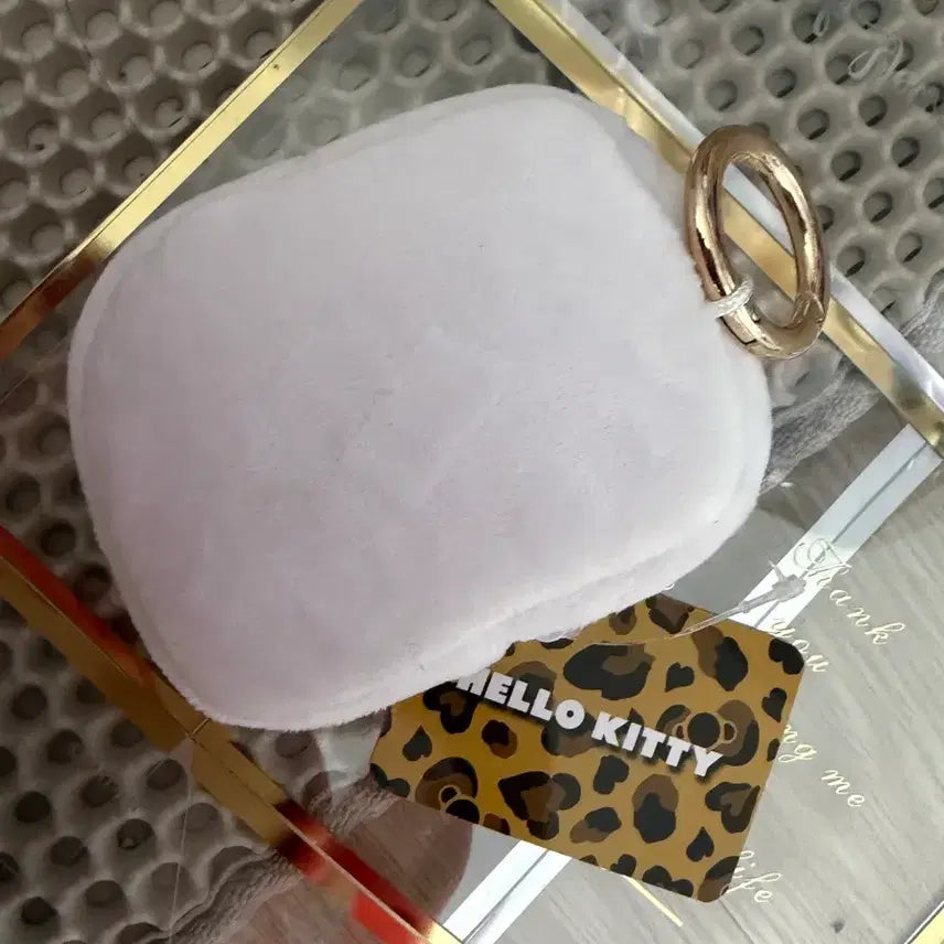 [BUNJANG] Kitty Leopard Print Pouch Keyring / 키티 레오파드 파우치키링