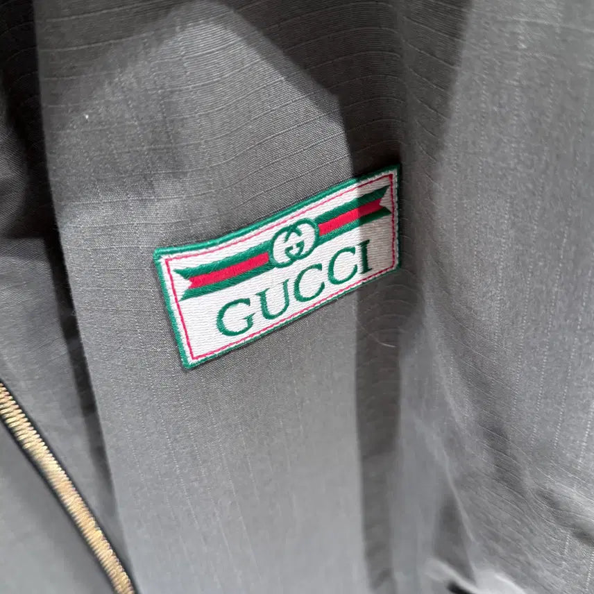 [BUNJANG] Gucci Reversible Cotton Nylon Zip-Up Jacket / ( S+ / 52 ) 구찌 리버서블 코튼 나일론 집업 자켓