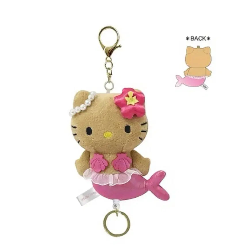 [BUNJANG] Sanrio Hello Kitty Mermaid Tanning Kitty Mascot Keyring / 산리오 헬로키티 머메이드 태닝키티 핑크 키티 마스코트 키링 키홀더 태닝
