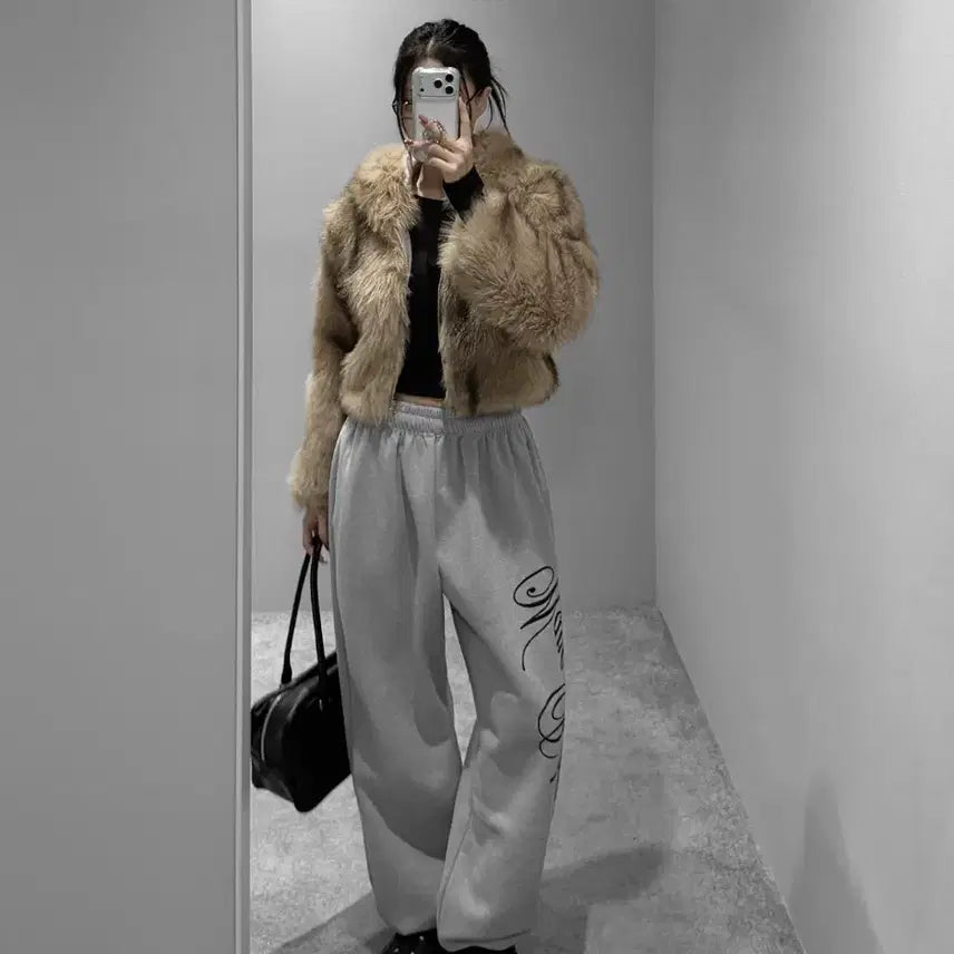 [BUNJANG] VIVNLUV Hooded Faux Fur Short Jacket / 새상품 ] VIVNLUV 후드 퍼 숏 자켓