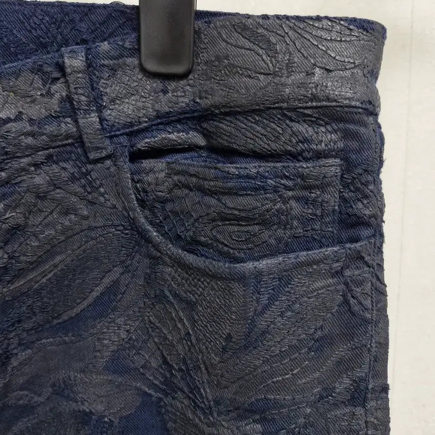 [BUNJANG] Balmain FW12 Leaf Embroidery Pants / [31] 발망 FW12 나뭇잎 자수 팬츠