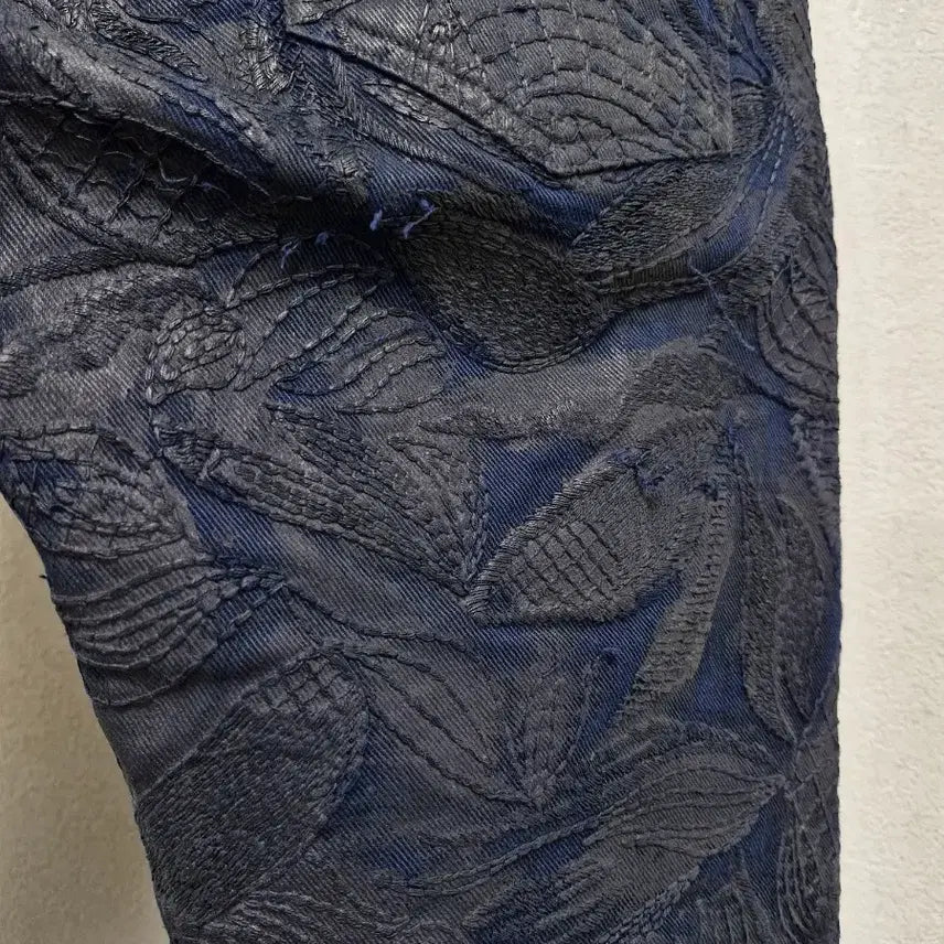 [BUNJANG] Balmain FW12 Leaf Embroidery Pants / [31] 발망 FW12 나뭇잎 자수 팬츠