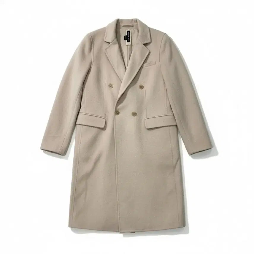 [BUNJANG] Morgan Double Breasted Long Coat Beige / [55/44~55] 모르간 더블브레스티드 롱 코트 베이지