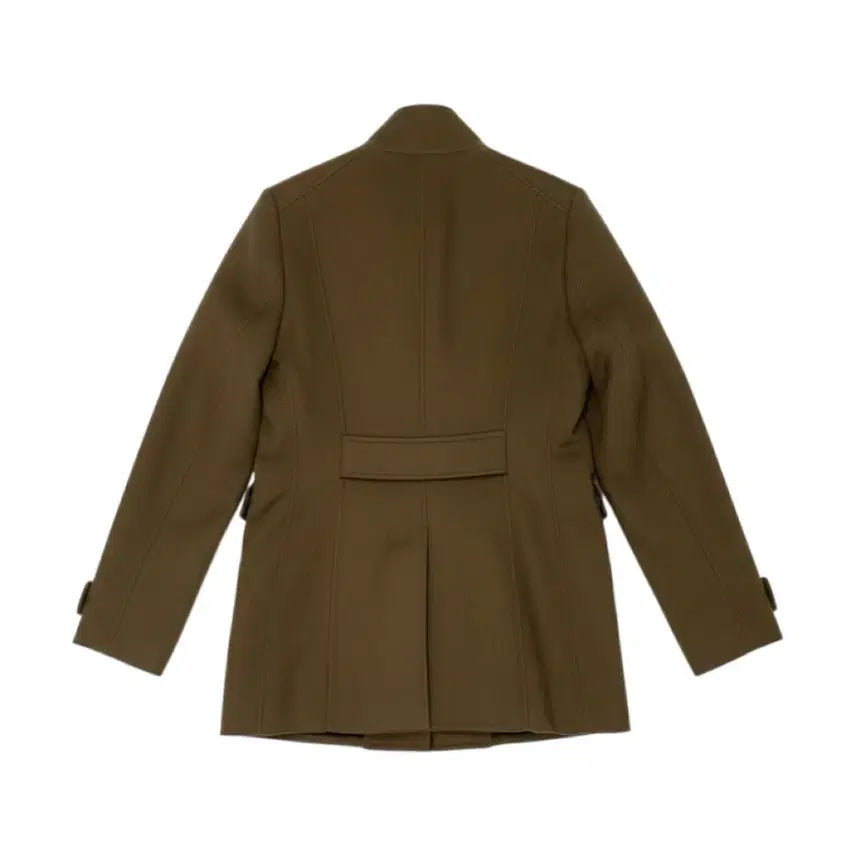 [BUNJANG] ab.plus Wool Button Half Coat - Khaki / [66/55~66] ab.plus 모직 버튼 하프 코트 카키