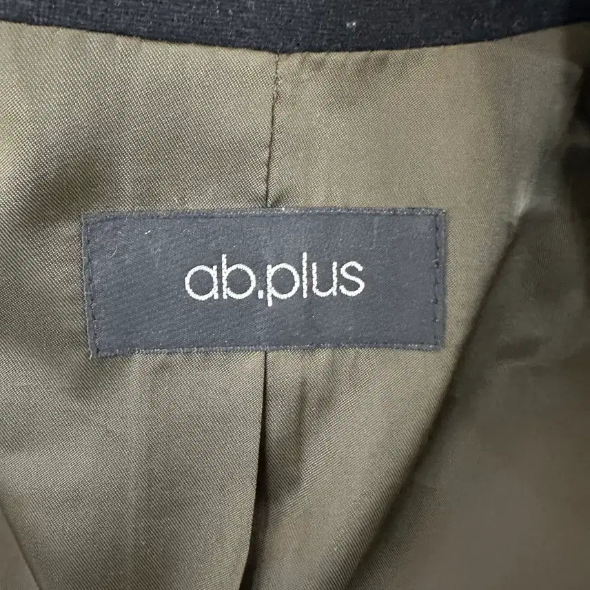 [BUNJANG] ab.plus Wool Button Half Coat - Khaki / [66/55~66] ab.plus 모직 버튼 하프 코트 카키