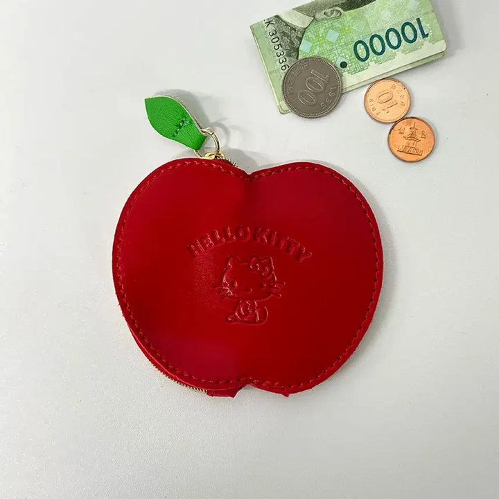 [SOLD OUT] 산리오 헬로키티 동전지갑 사과 미니파우치