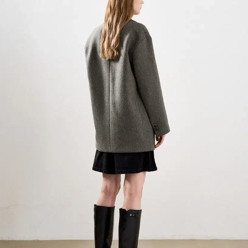 [BUNJANG] System Wool Blend Single Half Jacket / 한섬 시스템 자켓