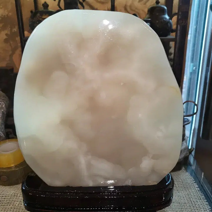 [BUNJANG] Natural Jade Stone with Wood Grain / 수석 나무 무늬 천연 옥석