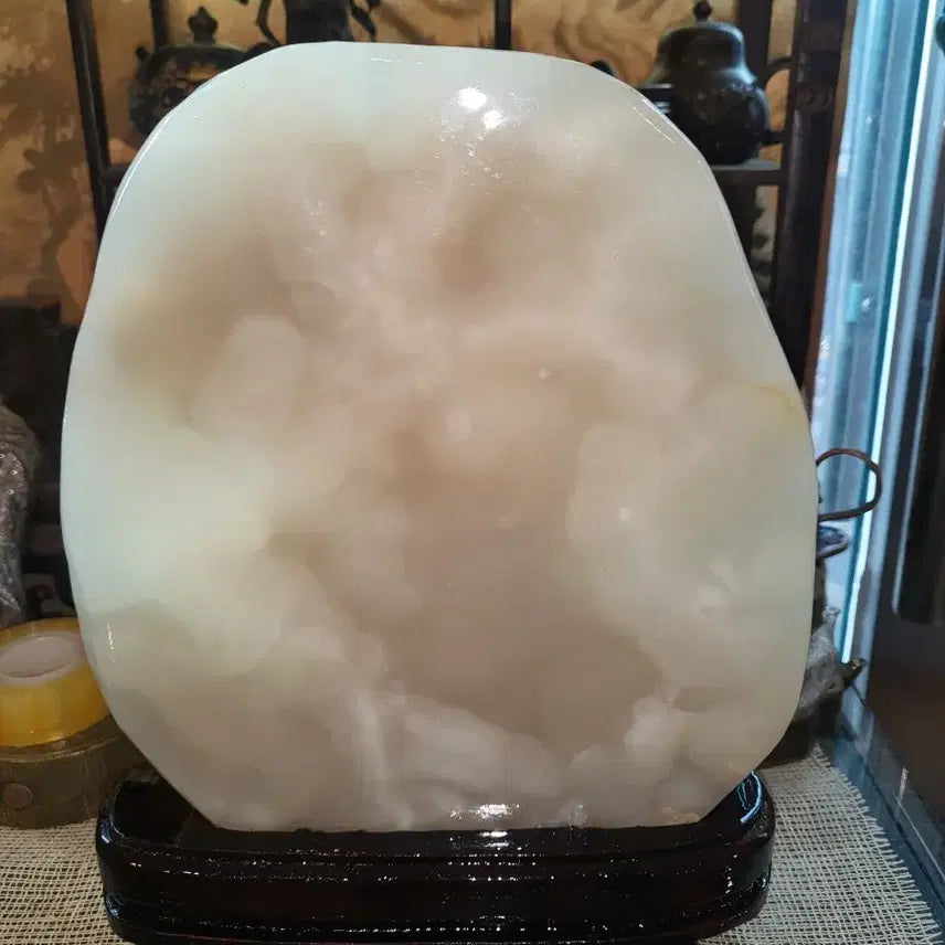 [BUNJANG] Natural Jade Stone with Wood Grain / 수석 나무 무늬 천연 옥석