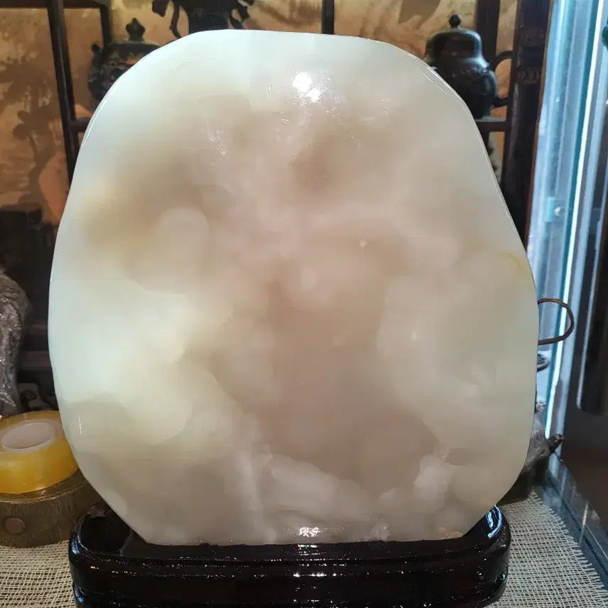 [BUNJANG] Natural Jade Stone with Wood Grain / 수석 나무 무늬 천연 옥석
